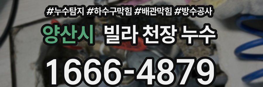 양산시 빌라 천장 누수