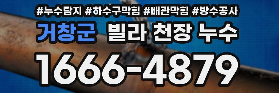 거창군 빌라 천장 누수