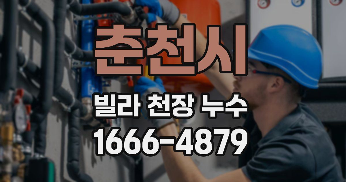 춘천시 빌라 천장 누수