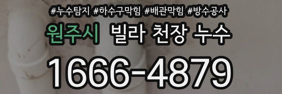 원주시 빌라 천장 누수