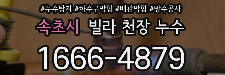 속초시 빌라 천장 누수