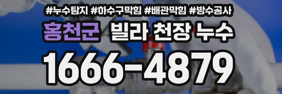 홍천군 빌라 천장 누수