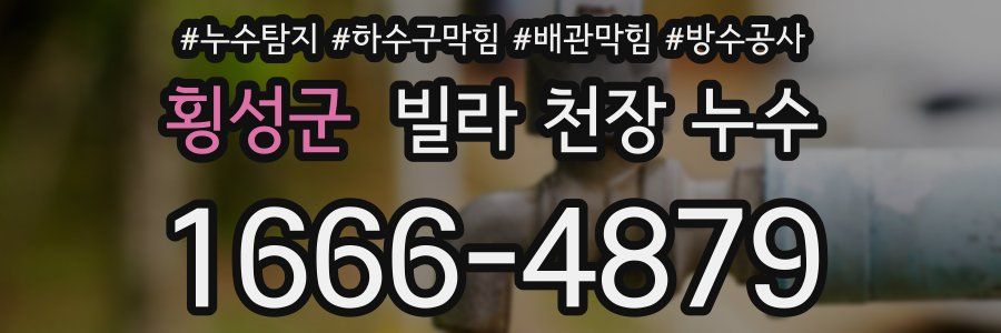 횡성군 빌라 천장 누수