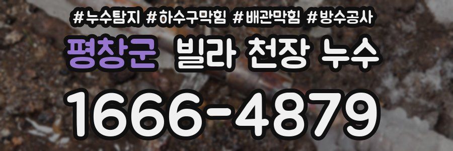 평창군 빌라 천장 누수