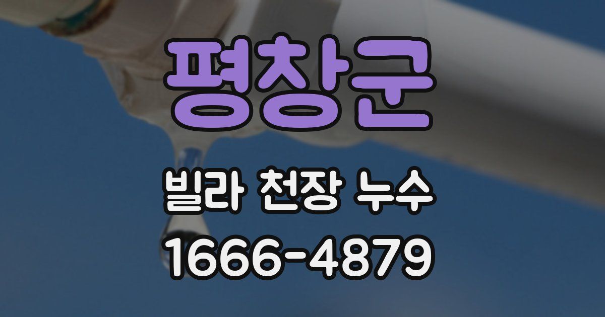 평창군 빌라 천장 누수