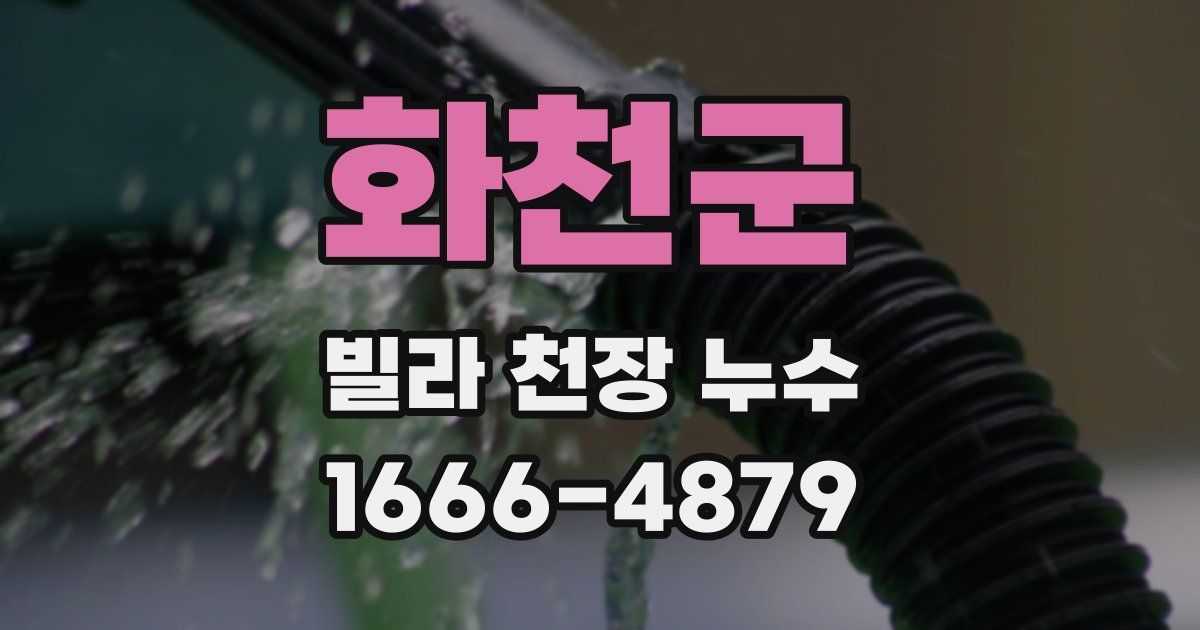 화천군 빌라 천장 누수