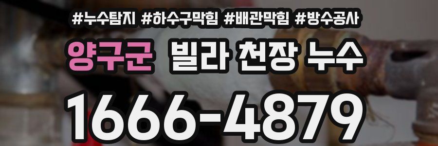 양구군 빌라 천장 누수