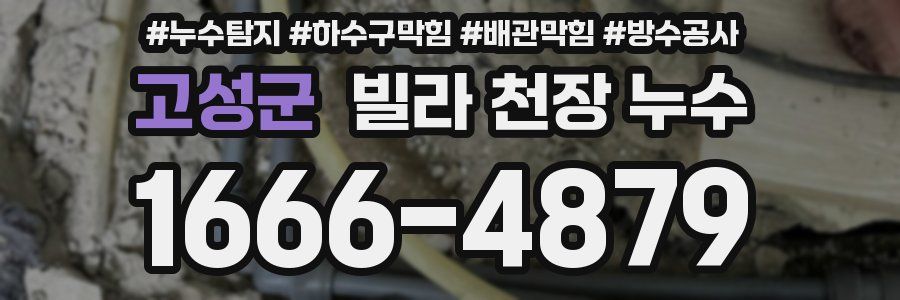 고성군 빌라 천장 누수