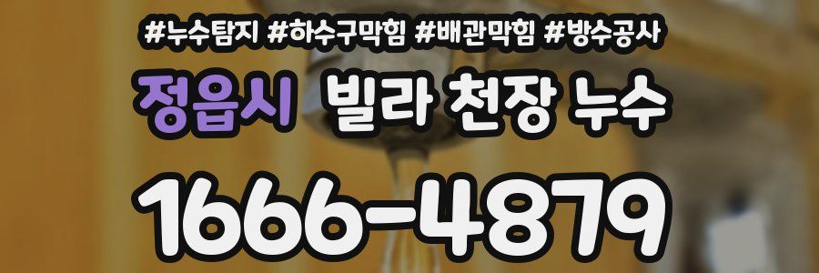 정읍시 빌라 천장 누수