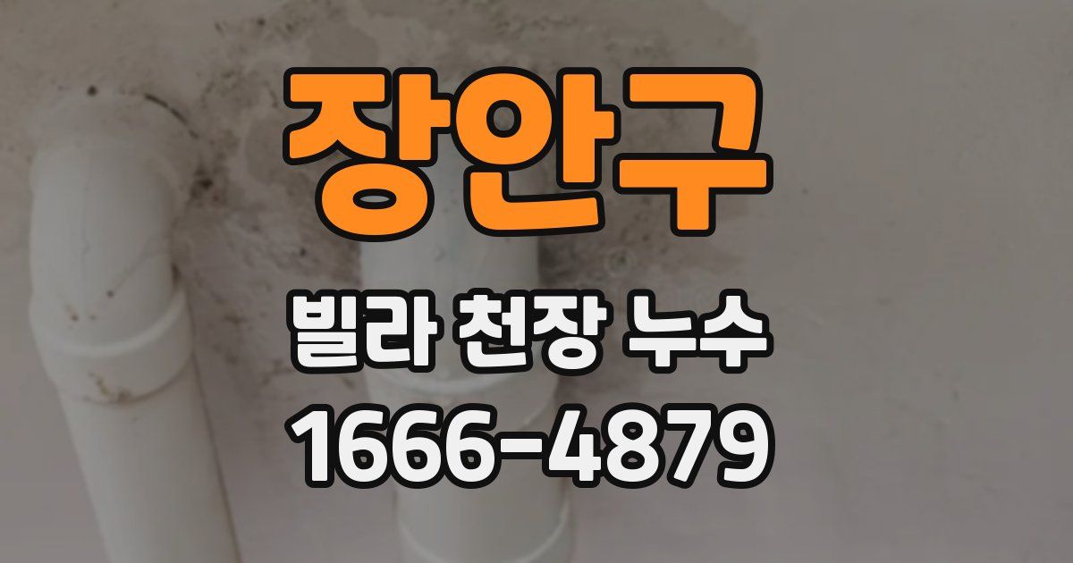 장안구 빌라 천장 누수