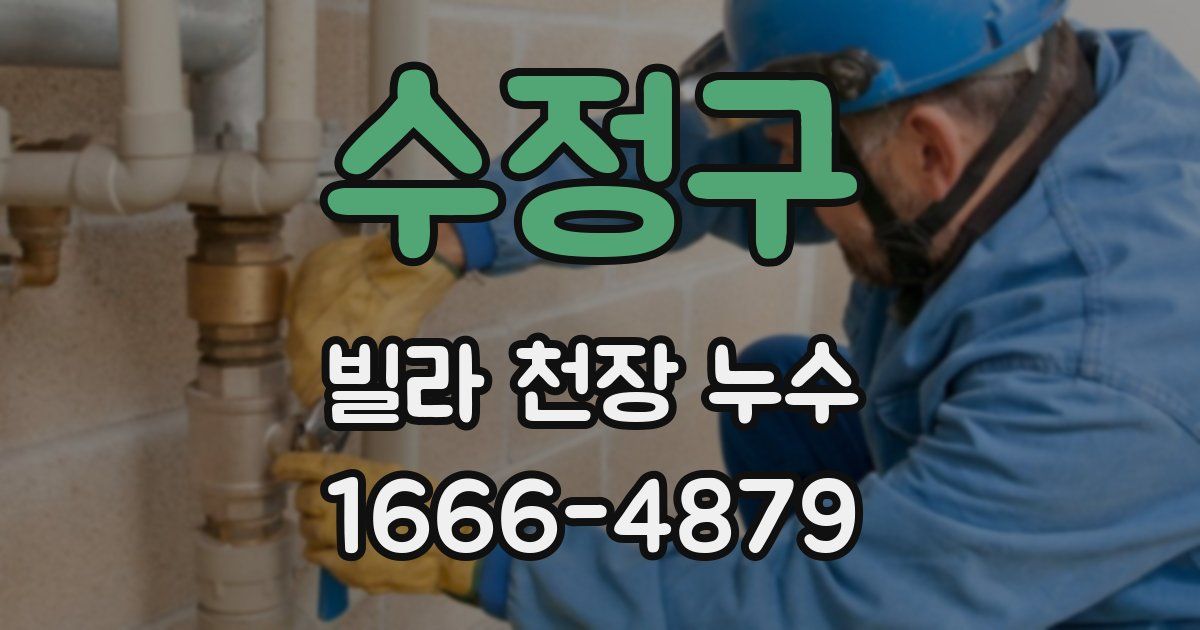 수정구 빌라 천장 누수