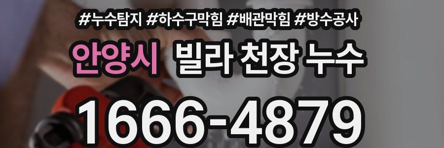 안양시 빌라 천장 누수