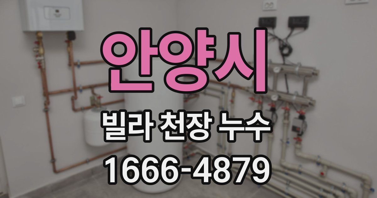 안양시 빌라 천장 누수