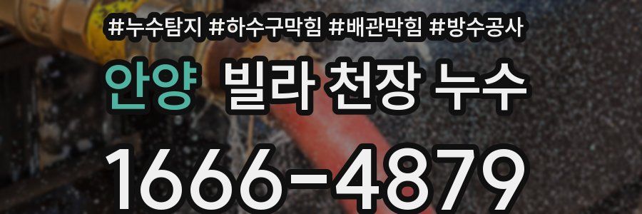 안양 빌라 천장 누수