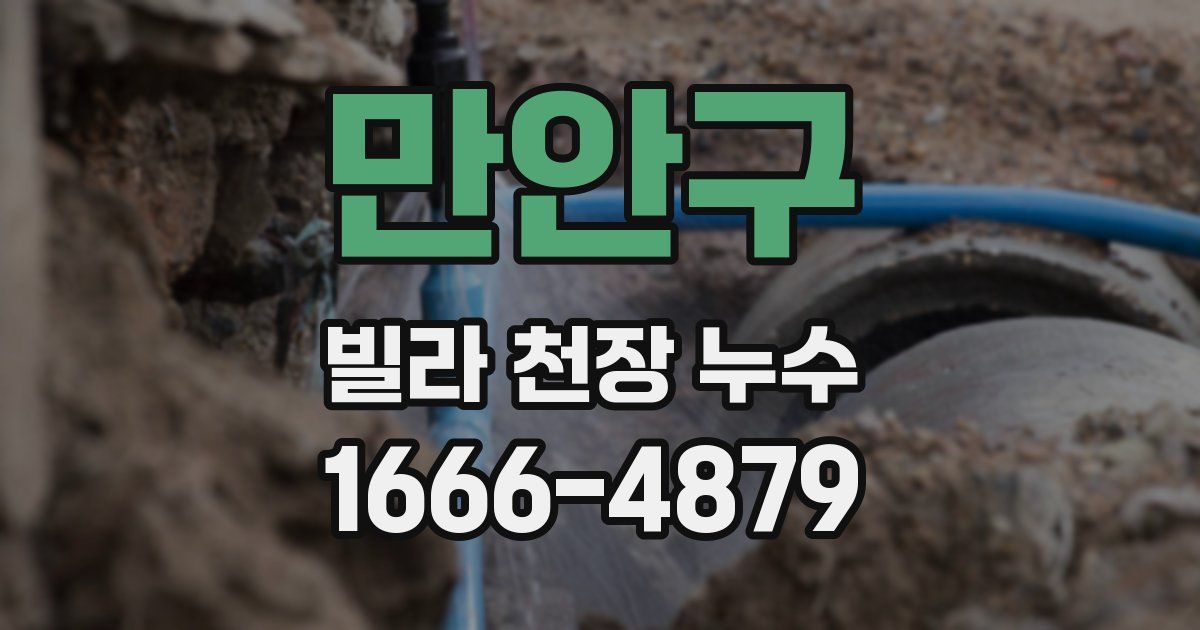 만안구 빌라 천장 누수
