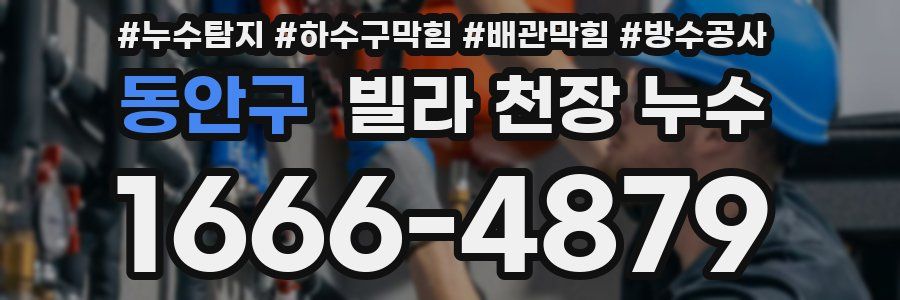 동안구 빌라 천장 누수