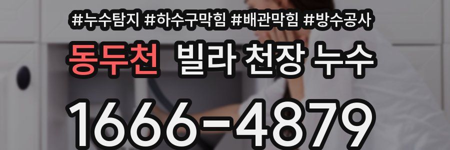 동두천 빌라 천장 누수