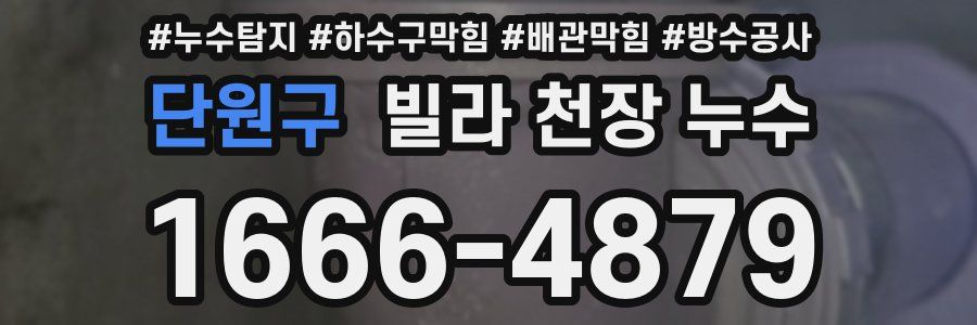 단원구 빌라 천장 누수