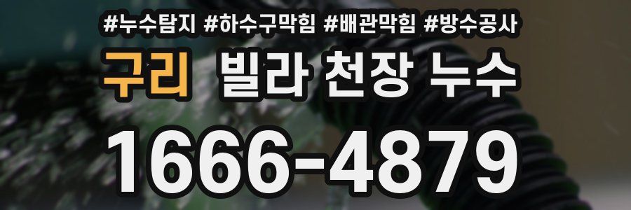 구리 빌라 천장 누수