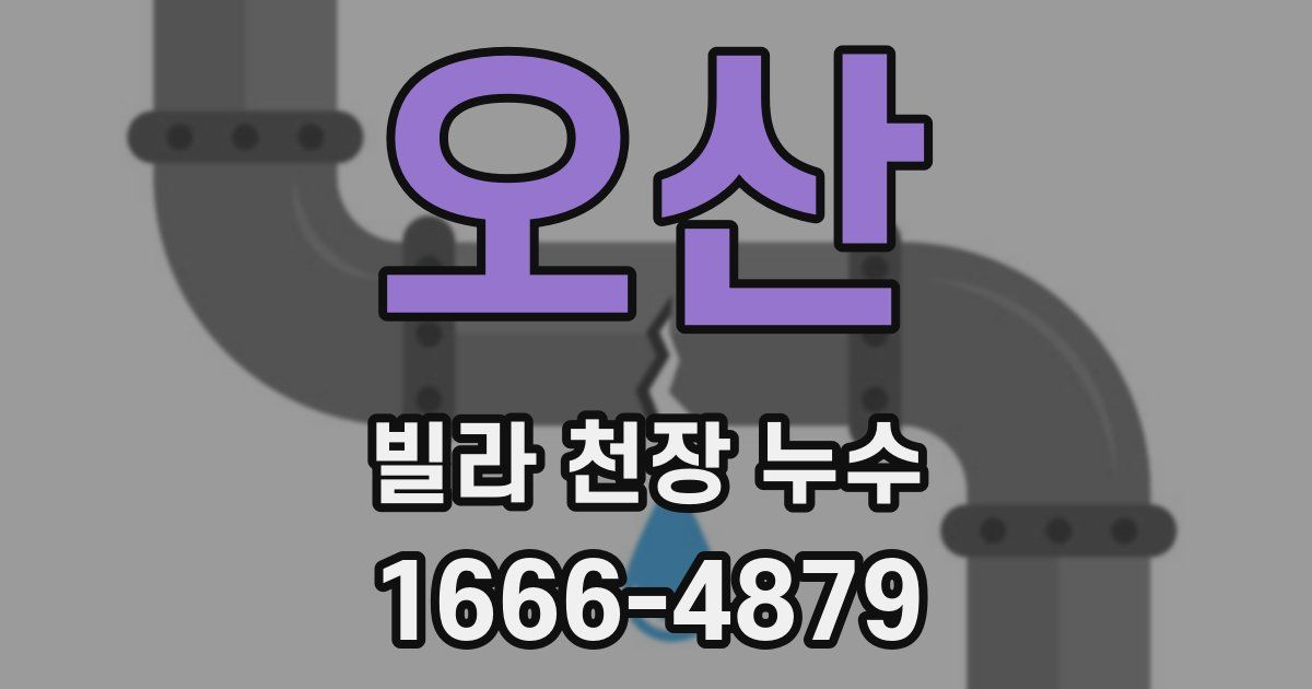 오산 빌라 천장 누수