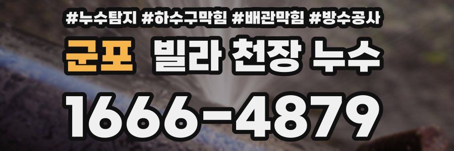 군포 빌라 천장 누수