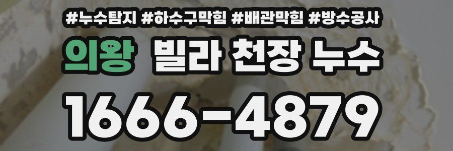 의왕 빌라 천장 누수