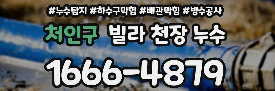 처인구 빌라 천장 누수
