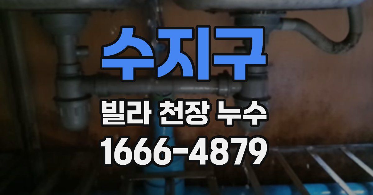 수지구 빌라 천장 누수
