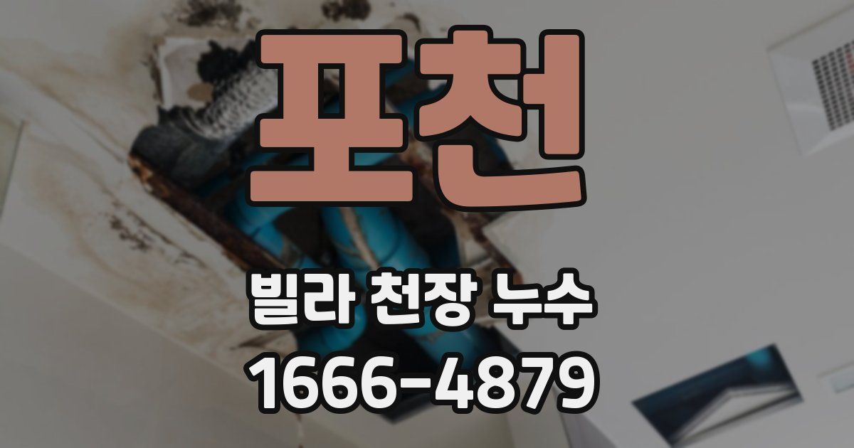 포천 빌라 천장 누수