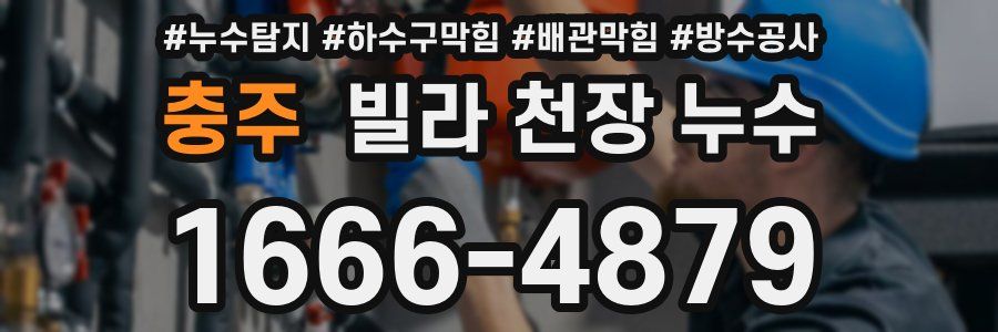 충주 빌라 천장 누수