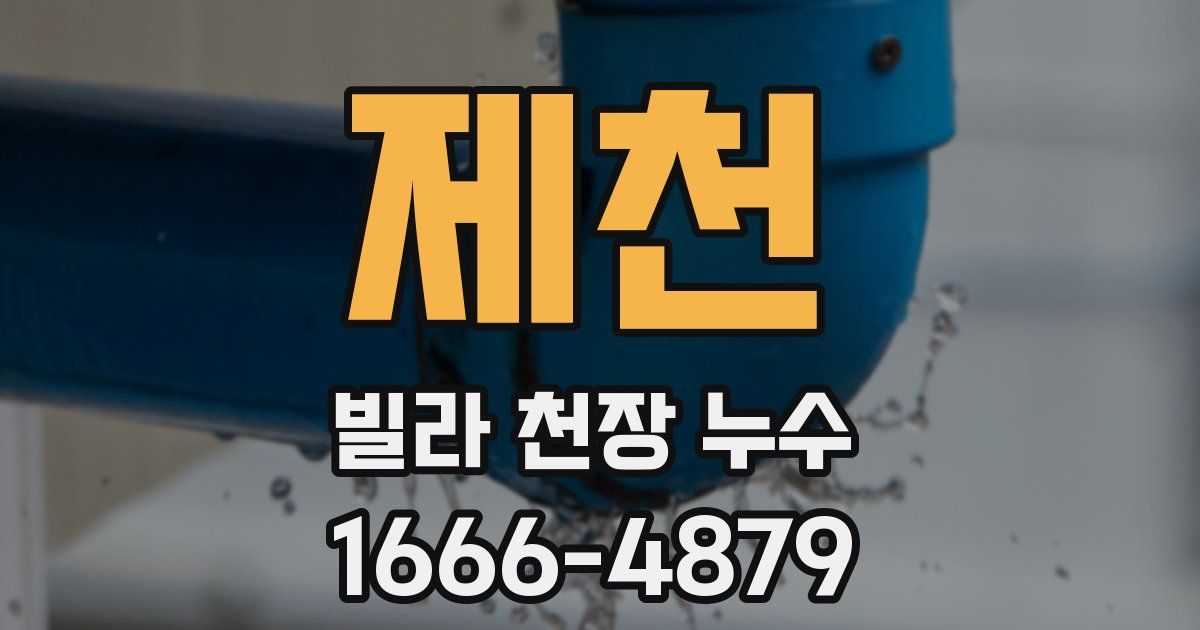 제천 빌라 천장 누수
