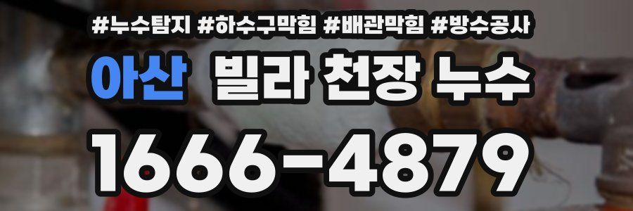 아산 빌라 천장 누수