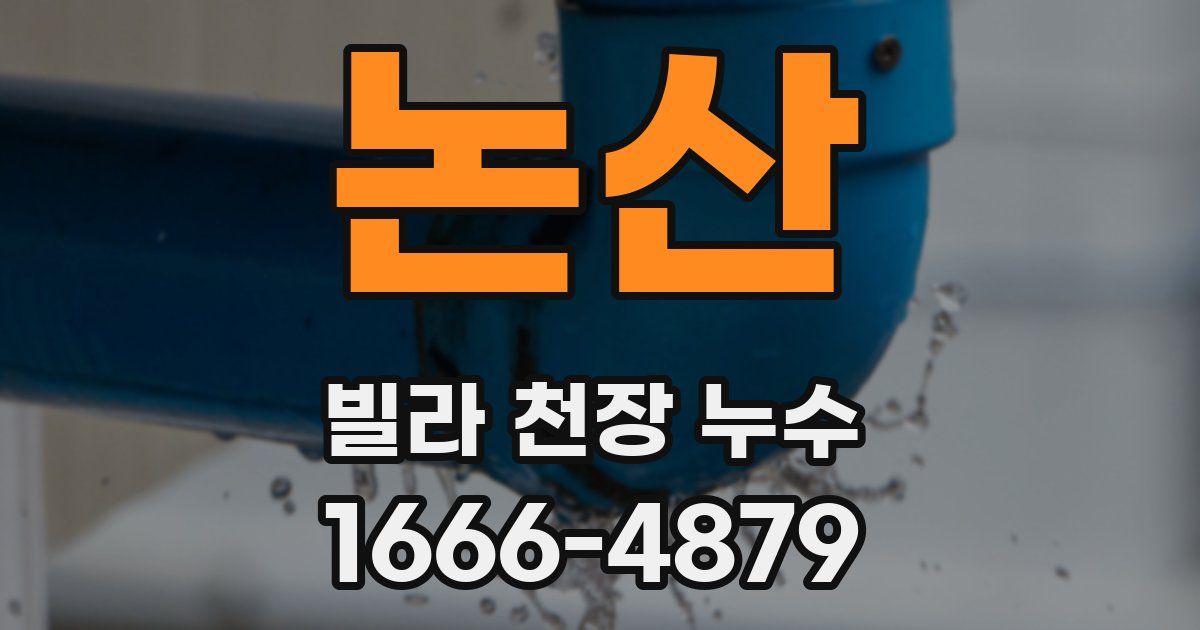 논산 빌라 천장 누수