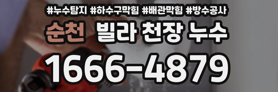 순천 빌라 천장 누수