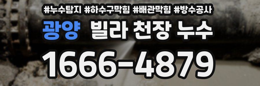 광양 빌라 천장 누수