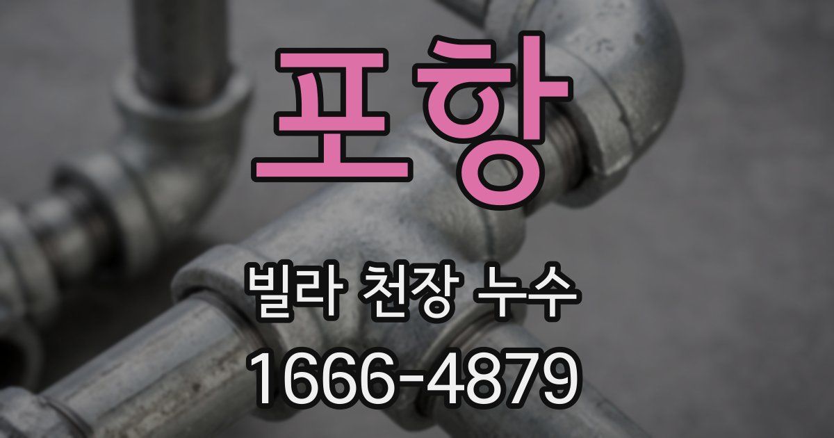 포항 빌라 천장 누수