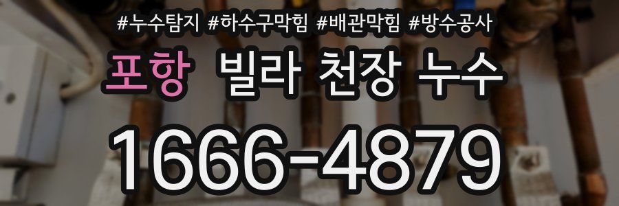 포항 빌라 천장 누수