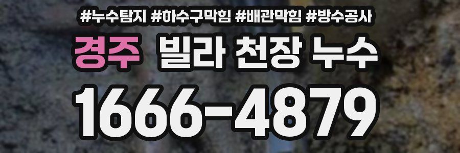 경주 빌라 천장 누수
