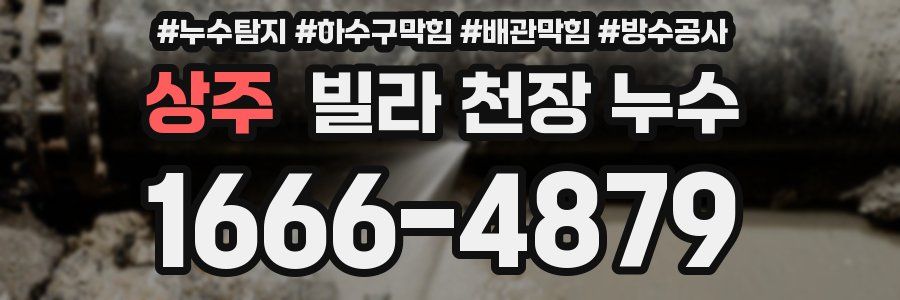 상주 빌라 천장 누수