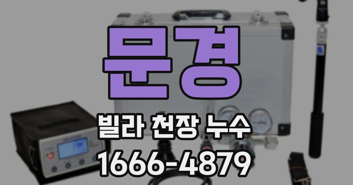 문경 빌라 천장 누수