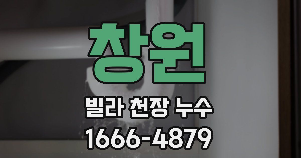 창원 빌라 천장 누수