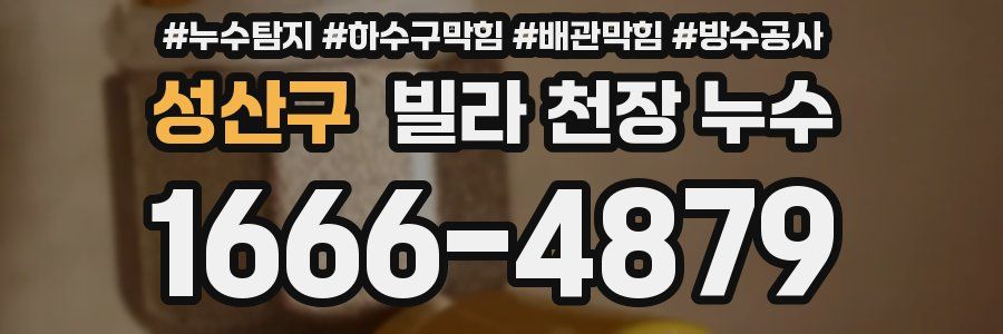 성산구 빌라 천장 누수