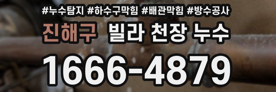 진해구 빌라 천장 누수