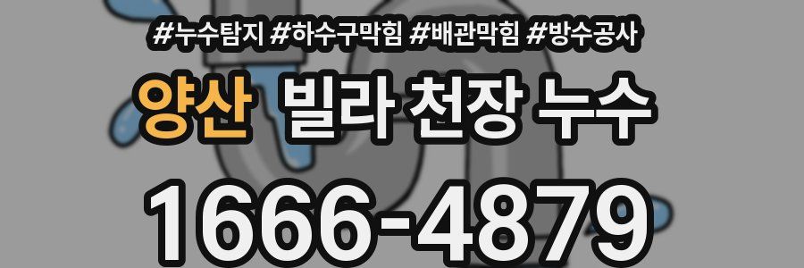 양산 빌라 천장 누수