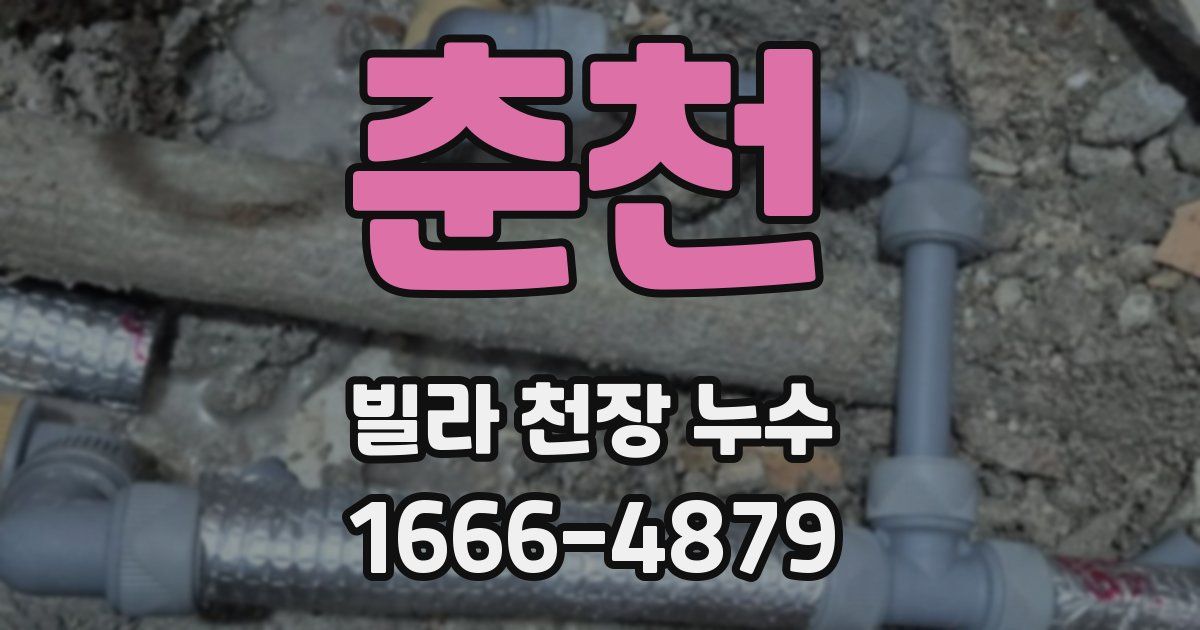 춘천 빌라 천장 누수