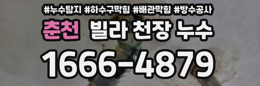 춘천 빌라 천장 누수