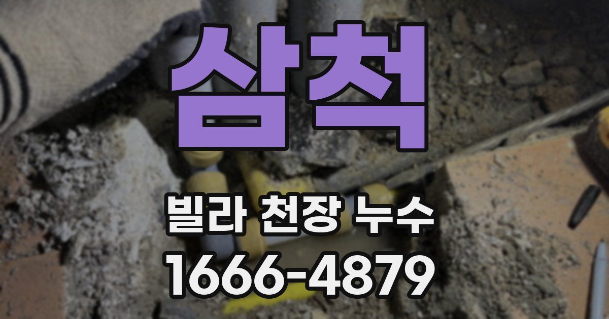 삼척 빌라 천장 누수