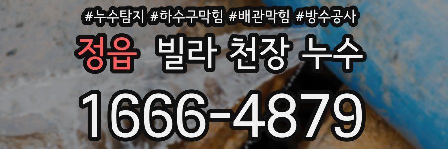 정읍 빌라 천장 누수