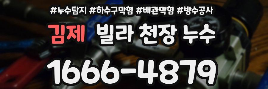 김제 빌라 천장 누수