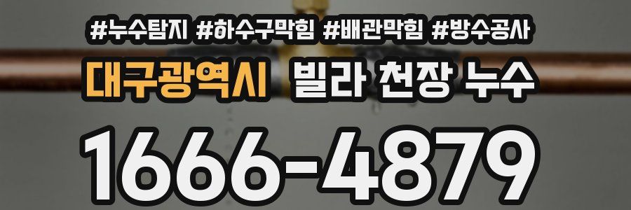 대구광역시 빌라 천장 누수